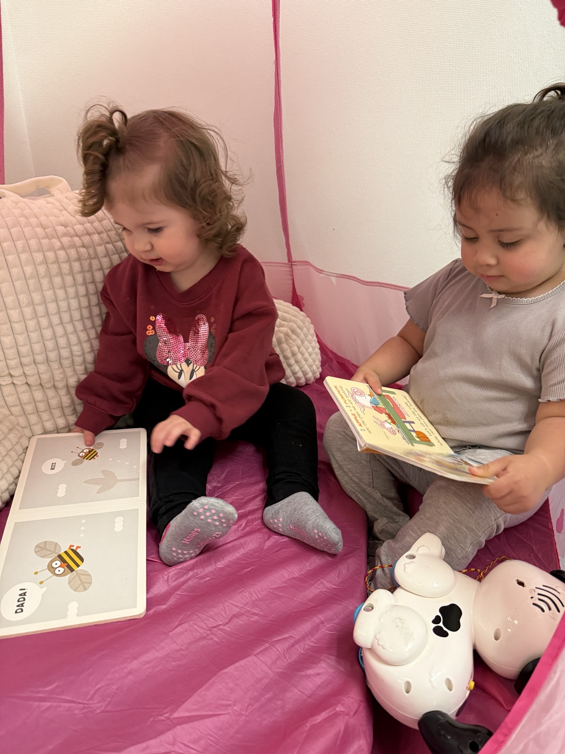 Sharing a good book at Kingston Academy
