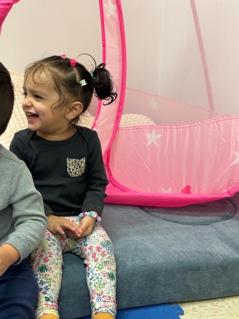 Giggles with friends at Kingston Academy