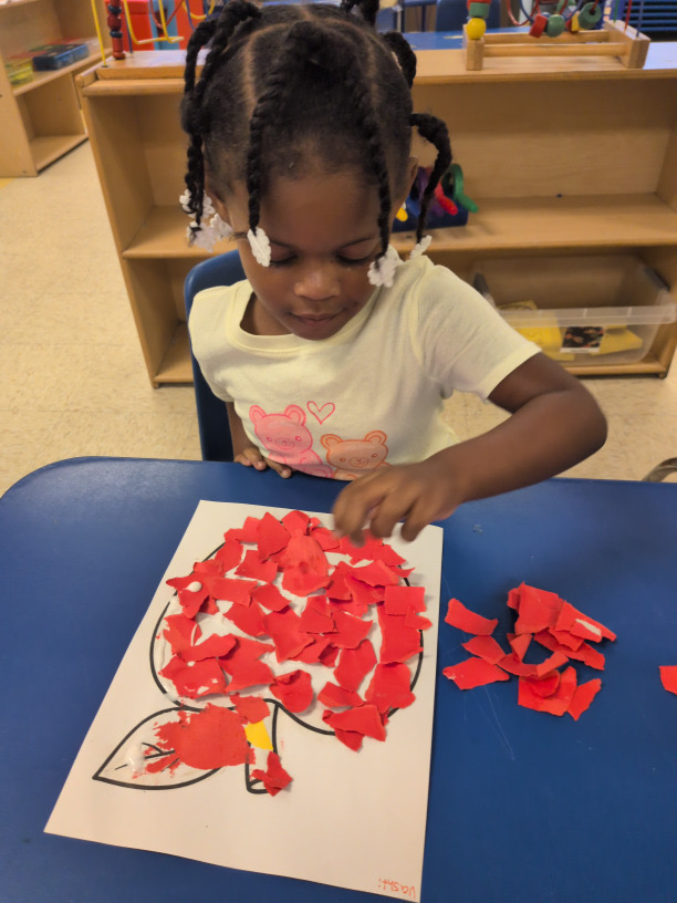 A red apple creation at Kingston Academy